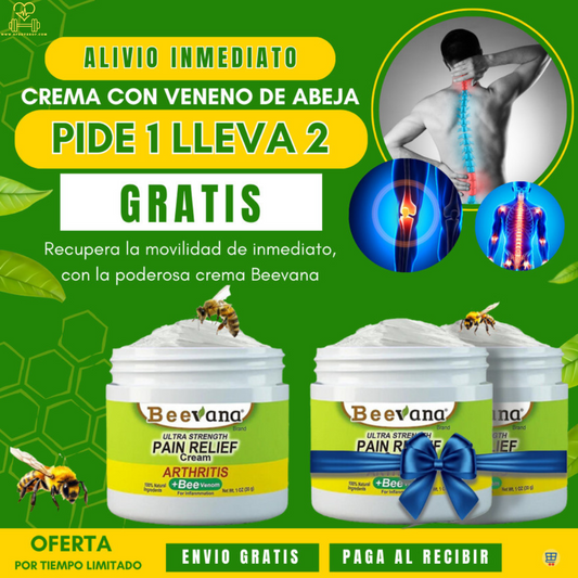🌿🌿Crema Natural para Dolor de Hueso y Articulaciones,Beevana Ultra strength🌿🌿      🔥Por cada unidad que pidas llevarás el doble🔥